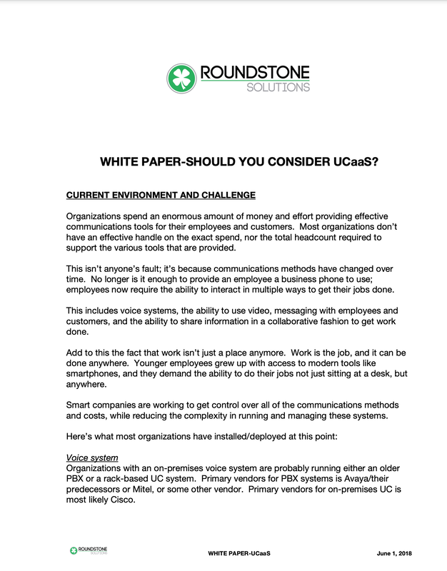 UCaaS white paper cover
